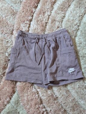 Nike Women's Mauve Drawstring Athletic Shorts